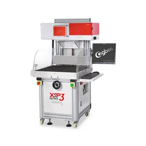 GBOS sıcak satış Galvo lazer görsel sistemi ısı transferi dokuma etiket kesme nakış tekstil lazer kesme makinesi