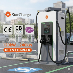 Starcharge Titan V5 UL CE ISO 15118 DIN70121 Chargeur de station EV haute densité à bras automatique avec écran LCD 104 pouces pour lieux publics - Product Image 1