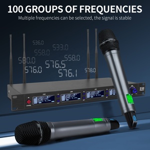 Xtuga Professional 4-Channel Wireless Handheld Microphone with Noise Cancelling &amp; LED Lights True Diversity System for Stage Use - Product Image 4