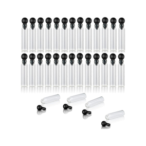 Flacon pulvérisateur en verre transparent rechargeable pour parfum, 0,5 ml, 1 ml, 2 ml, 3 ml, avec pompe, sérigraphie, portable, vide - Product Image 1