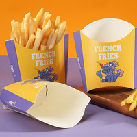 Gobelet en papier couché pour frites et œufs soufflés, réutilisable et jetable, pour restaurants de restauration rapide, idéal pour les plats à emporter