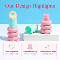 Tube de brillant à lèvres vide OEM personnalisé avec logo 2026, conteneur rose pour gloss à lèvres avec applicateur, vente en gros d'usine 3,5 ml