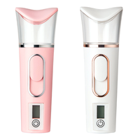 Mini pulverizador Facial portátil, vaporizador Facial eléctrico con batería externa, 2023