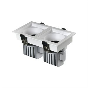Spot LED <span class=keywords><strong>d</strong></span>'intérieur IP20, luminaires de plafond 12W, 15W, 20W, 2*12W, 2*15W, 2*20W, anti-éblouissement COB : Salon, Bureau, Entreprise, Hôtel - Product Image 1