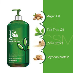 Champú Personalizado de Marca Privada <span class=keywords><strong>para</strong></span> <span class=keywords><strong>el</strong></span> Crecimiento del <span class=keywords><strong>Cabello</strong></span> con Jengibre, Menta y Aceite de Árbol de Té, Cuidado Capilar <span class=keywords><strong>Natural</strong></span>, Champú Anticaspa - Product Image 1