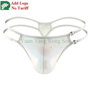 Traje de escenario de cuero Tanga sexy Hombres Tanga barata Hombres Calzoncillos de <span class=keywords><strong>baile</strong></span> Hombres Ropa interior Nylon - Product Image 4