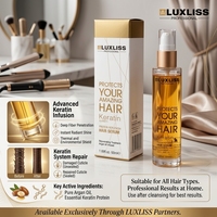 Qst-sérum pour cheveux à la kératine, produit de luxe, huile d'argile, nourrissant, réparation pour cheveux