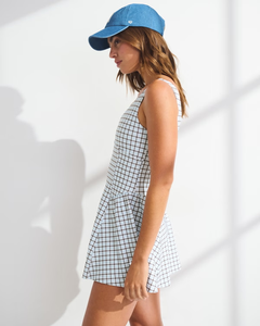 Robe Courte Femme LEDUO Décontractée Quotidienne Style Vintage à Carreaux Col V Coupe Trapèze avec Short Intégré et Poches - Product Image 2