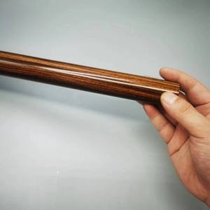 Tringles à rideaux simples de conception moderne de haute qualité <span class=keywords><strong>6m</strong></span> de poteaux en <span class=keywords><strong>bois</strong></span> et en aluminium à bas <span class=keywords><strong>prix</strong></span> pour les fenêtres - Product Image 5