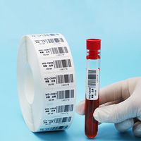 Acrylic Adhesive Medical Label -196 Degree Nitrogen Laboratory Cryo Label Low Temperature Resistant Rolls for Packing Sealing