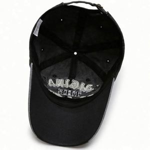 3D Embroidery Digital Printing Adjustable Washed Cotton Custom Distressed Vintage Letter Pattern Image Baseball Cap Dad <b>Hat</b> - Product Image 5