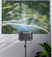 Mini projecteur portable Cheerlux à mise au point automatique avec WIFI et Android pour smartphone, ordinateur, ordinateur portable, DVD