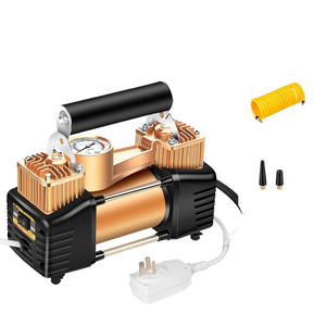 Bomba de Aire de Doble Cilindro 220V para Hogar y Coche con Bolsa para Balón y Anillo de Natación, Fabricada en Metal AX-8807 - Product Image 1