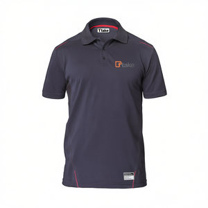 Ttake <b>Polo</b> <b>Shirt</b> <b>Grey</b> XL Short Sleeve Sporty Design - Product Image 2
