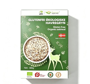 Fiocchi d'avena certificati senza glutine, in scatola, <span class=keywords><strong>cereali</strong></span> vegani integrali per colazione - Product Image 1