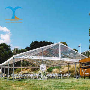 Tentes <span class=keywords><strong>de</strong></span> mariage <span class=keywords><strong>de</strong></span> luxe en PVC avec structure en aluminium transparent, tentes <span class=keywords><strong>de</strong></span> réception fermées 15m x 30m, chapiteaux pour 500 personnes, imperméables quatre saisons - Product Image 3