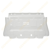 SEMRISE OEM Plaque de protection inférieure de voiture tout-terrain 4x4 en aluminium blanc et acier inoxydable avec logo personnalisé, modèle de protection du moteur
