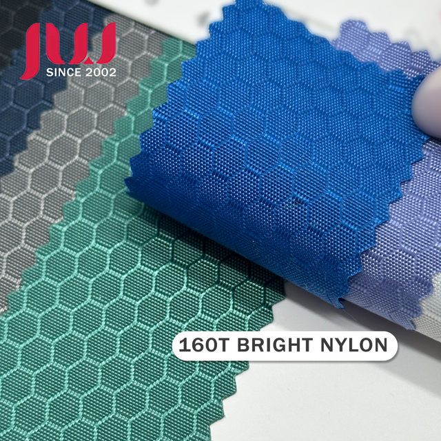 Wholesale 160T Bright Nylon Football Checks Waterproof PU Coated Fabric for Bag Luggage Lining