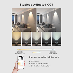 Faretto da Incasso a LED Zigbee 12W Anti-Riflesso Controllabile tramite App Tuya, Orientabile 2700K-6500K - Product Image 2