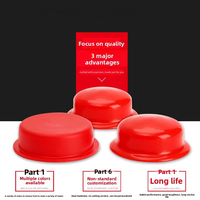 Bouchon conique rouge à filetage interne, bouchon de tube rond, capuchon anti-poussière en PVC, embout de tuyau de jardin, joint anti-poussière