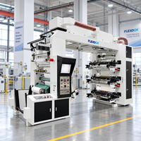 Machine d'impression flexographique de type empilable pour emballages alimentaires, boîtes à pizza, boîtes à hamburgers, en tissu non tissé, 6 couleurs, qualité industrielle