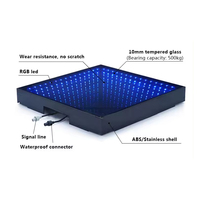 Pista de baile portátil magnética 3D Infinite Wedding Party Led Dance Floor Stage Lights