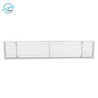 Diffuseur linéaire à fentes, grille d'aération encastrée en aluminium pour plafond