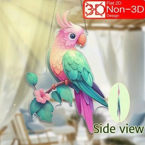 Decoración para el Hogar, Arte Acrílico, Pájaro Azul de Cristal, Adornos Coloridos, Obras de Arte Brillantes y Encantadoras, Kit de Arte, Decoración para el Hogar - Product Image 3