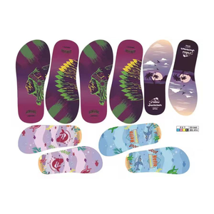 होंगकेई कस्टम लोगो डिजाइन एवा चप्पल गर्मी हस्तांतरण मुद्रण जूता सम्मिलित कार्टून पैटर्न लेबल स्टिकर - Product Image 5