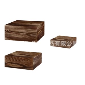 Vintage Solid Wood <b>Cake</b> Stand Natural Color Stackable For <b>Wedding</b> Party Decor F58 - Product Image 1