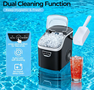 Sang trọng nhỏ ngay lập tức xách tay điện thép không gỉ vuông <span class=keywords><strong>Ice</strong></span> máy làm nước đóng chai nước 1.1kg công suất cho thức ăn nhanh - Product Image 4