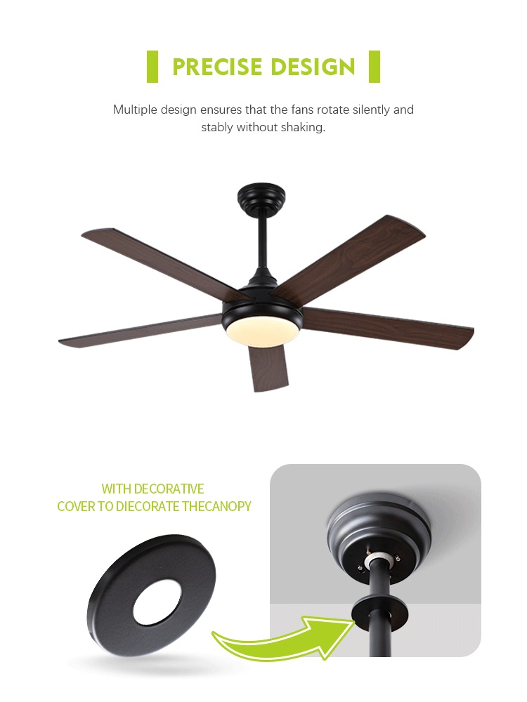 Ceiling mounted Fan Production Manufacturers Decorative Industrial Indoor Ceiling Fan With Lights