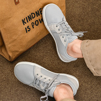 Chaussures pieds nus pour hommes, baskets décontractées, chaussures de sport respirantes en maille, à talon bas, à lacets, antidérapantes, à bout large pour hommes