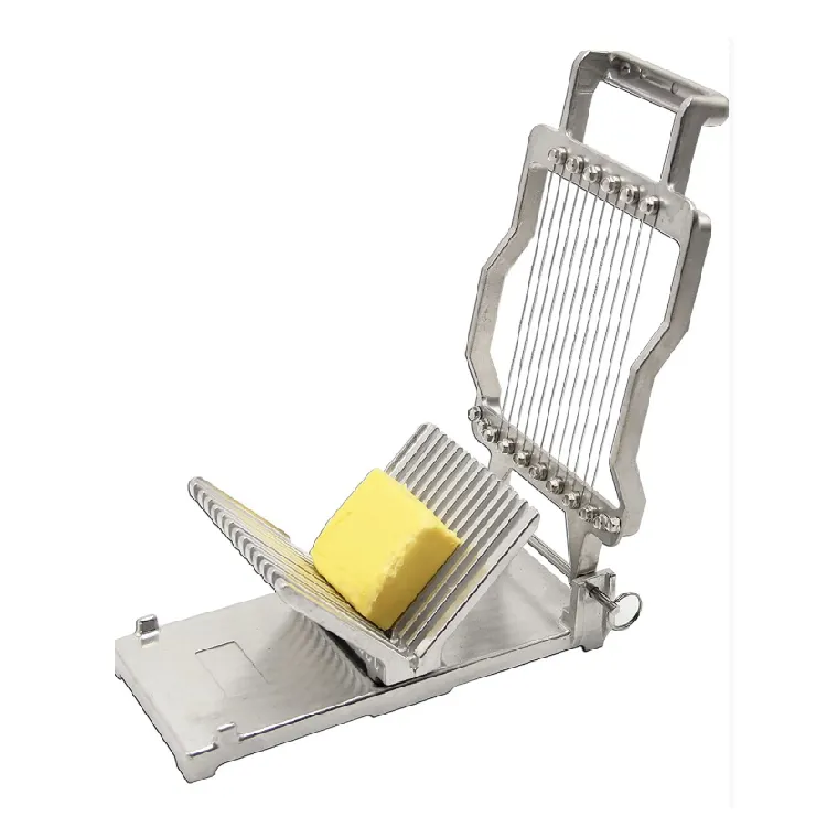Mini rebanadora comercial de acero inoxidable para queso, máquina cortadora de queso