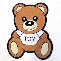 Nouveau Design Vêtement Décoration Dessin Animé Lettre Chenille Patch Grande Taille Usine Lettre Personnalisé Chenille Patch Badge