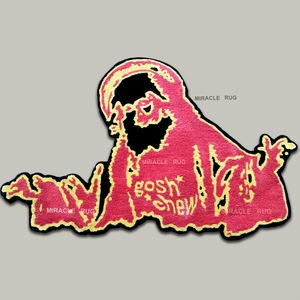 Tapis personnalisé à motif de personnage de dessin animé en cheveux jaunes Tapis d'intérieur personnalisé à cadeau fait main - Product Image 3