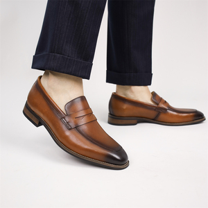 Zapatos de Vestir de Cuero para Hombre 2026, Nuevos, de Cuero Vacuno Genuino, con Cordones, Oxford, Transpirables, Antideslizantes, Cómodos, Formales - Product Image 5