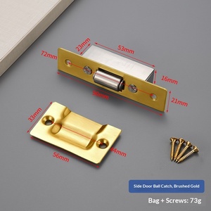 Loquet de porte dissimulé réglable en acier inoxydable avec verrou à bille et ressort pour portes en bois Modè<span class=keywords><strong>le</strong></span> 0155 Design moderne - Product Image 6