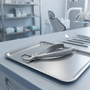 Bk Industries Zahnärztliche Extraktionszange 79A für Untere Dritte Molaren, Silber, Gerändelter Griff, Manuelles Chirurgisches Instrument Klasse II - Product Image 4