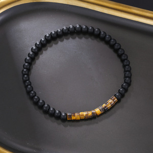 2025 New Men's Trendy Design Handmade <b>Bead</b> Skull Retro Style Wooden <b>Bead</b> <b>Bracelet</b> - Product Image 3