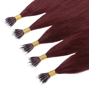 Wholesale New Fashion Russian Cuticle Aligned Micro Beads Nano Ring Hair Hair Extension