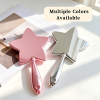 Miroir portable créatif en plastique 2026, à suspendre, en forme d'étoile à cinq branches, petit miroir à main