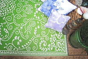 Rug Polypropylene Rugs Recycled Plastic Area Rug Eco Friendly Green Mat 100% Polypropylene Carpet