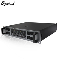 Amplificateur de sonorisation professionnel moderne 250W 4 canaux 8/4 Ohm en métal passif avec fonction radio et connectivité XLR pour systèmes audio