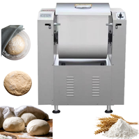 Mélangeur à pâte à pain commercial de 15 kg, faible bruit, horizontal, en acier inoxydable, pétrin à farine pour boulangeries et pizzerias