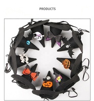 Chapeau de sorcier en feutre pour animaux de compagnie, thème Halloween, avec décoration yeux de chauve-souris et toile d'araignée, léger, accessoires photo pour fêtes, pour chatons et petits chiens