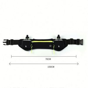 Cinturón Deportivo para Correr, Riñonera Deportiva para Exteriores con Porta Botella de Agua, Cierre de Cremallera de PVC Impermeable - Product Image 6