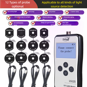 Linshang LS125 Testeur <span class=keywords><strong>ultraviolet</strong></span> Illuminance Compteur de puissance UV Détecteur d'intensité de rayonnement UVA Multi-canal - Product Image 3