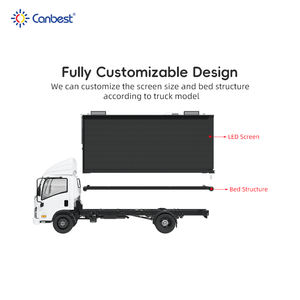 Canbest 높은 밝기 야외 모바일 트럭 상자 Led 광고 디스플레이 디지털 원활한 Led 스크린 간판 표시 - Product Image 4