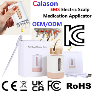 Nuevo Aplicador Eléctrico para el Cuero Cabelludo con Luz Roja, Microcorriente, Vibración, Peine de Masaje para el Cuidado del Cabello, Guía de Líquido, Cepillo para el Cuidado del Cuero Cabelludo - Product Image 2